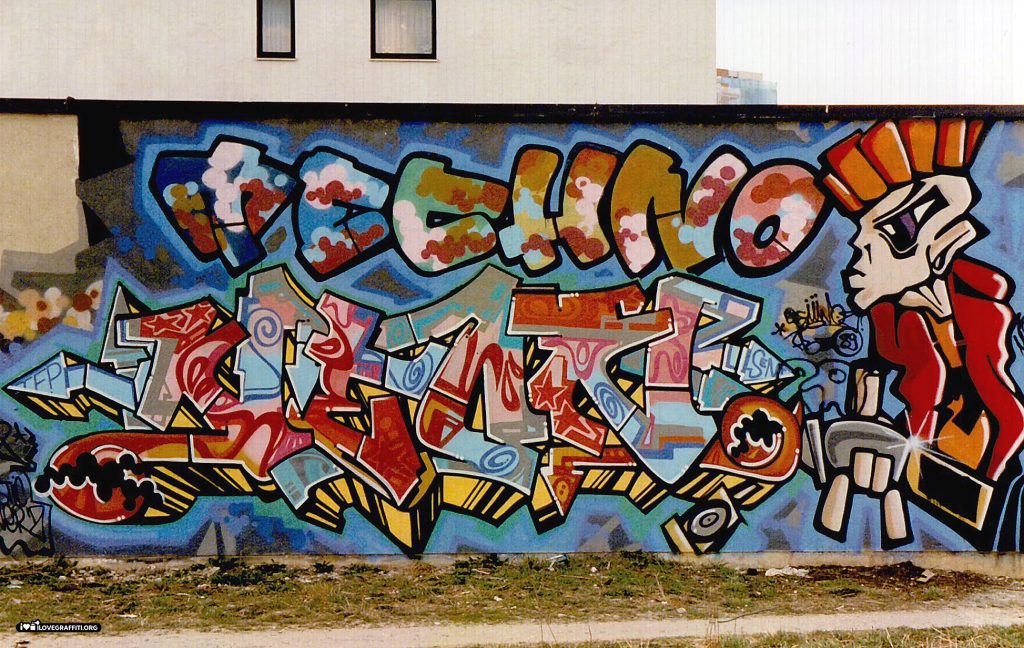 Graffiti wall in Munich Neuperlach
